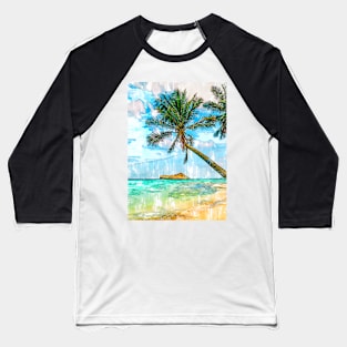 Chilling By The Beach In Tropical Summer Hawaii Baseball T-Shirt